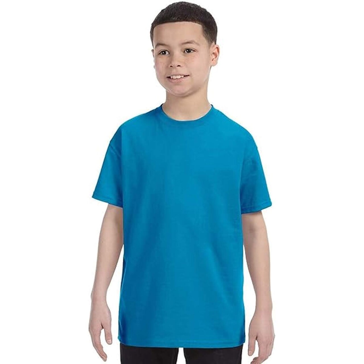 12 Pack: Gildan Heavy Cotton Youth Crewneck Short Sleeve T-Shirt for Custom Printing & Everyday Comfort Blank Tee